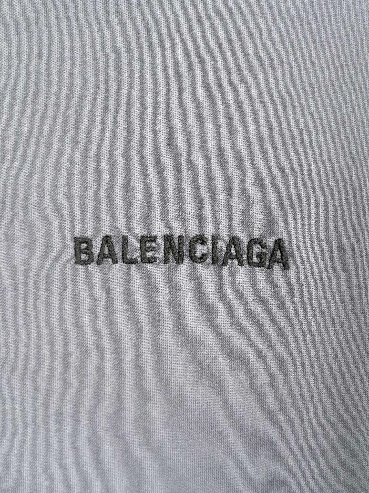 BALENCIAGA/ Balenciaga 25SS hooded letter embroidery hand-painted long-sleeved sweatshirt jacket purchased and developed by Authentic 11500, 400g 100% combed cotton Paris sweatshirt material, 420g 1*1 trendy brand rib, 240g 100% cotton bale cloth, garment wash, artificial hand-painted, imported embroidery, customized 1:1 zipper, customized 1:1 trademark, loose version Size: S M L